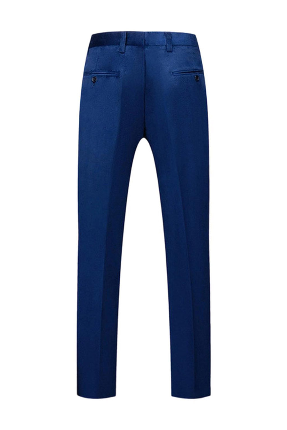 2 Piece Blue Peak Lapel Slim Fit Prom Men Suits