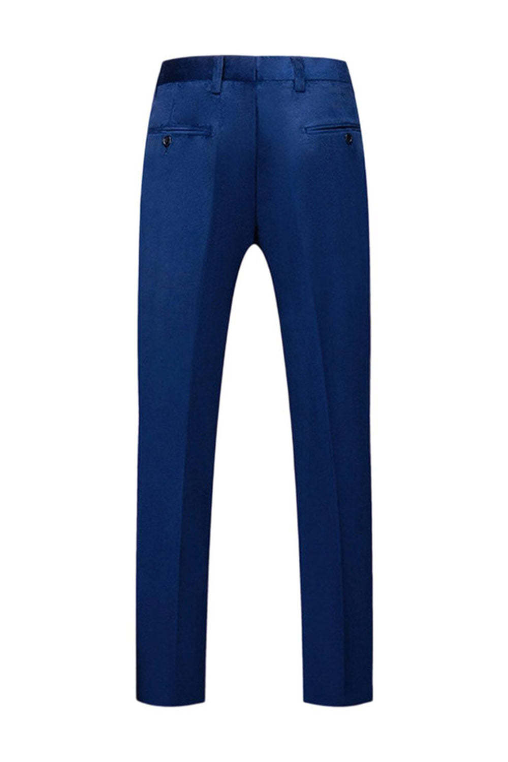 2 Piece Blue Peak Lapel Slim Fit Prom Men Suits