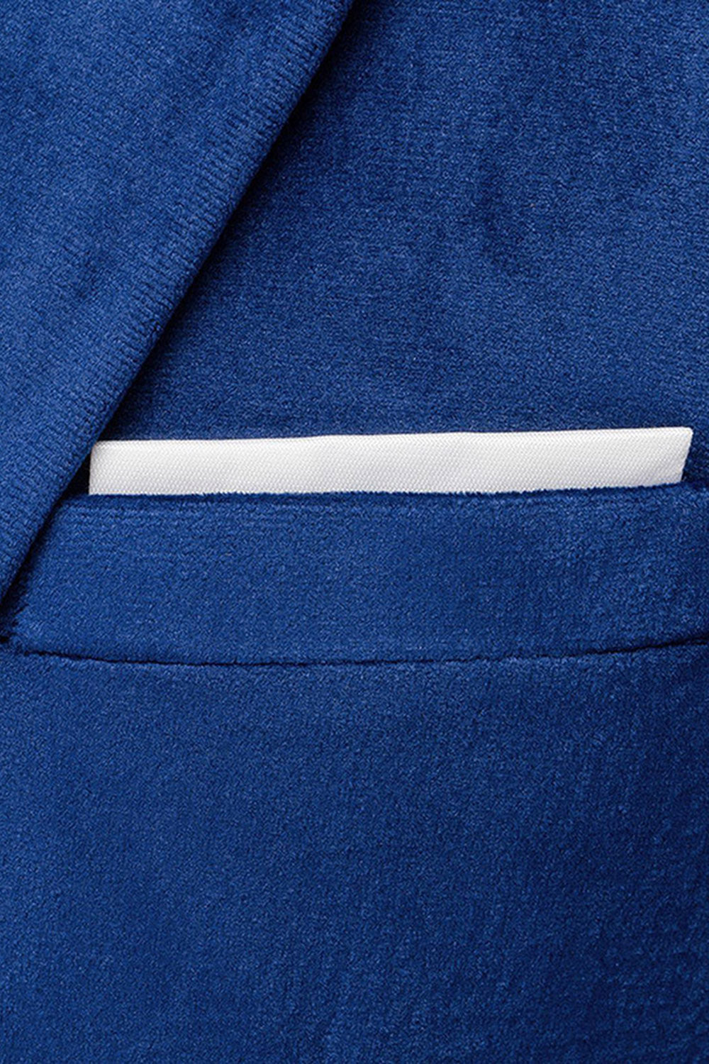 2 Piece Blue Peak Lapel Slim Fit Prom Men Suits