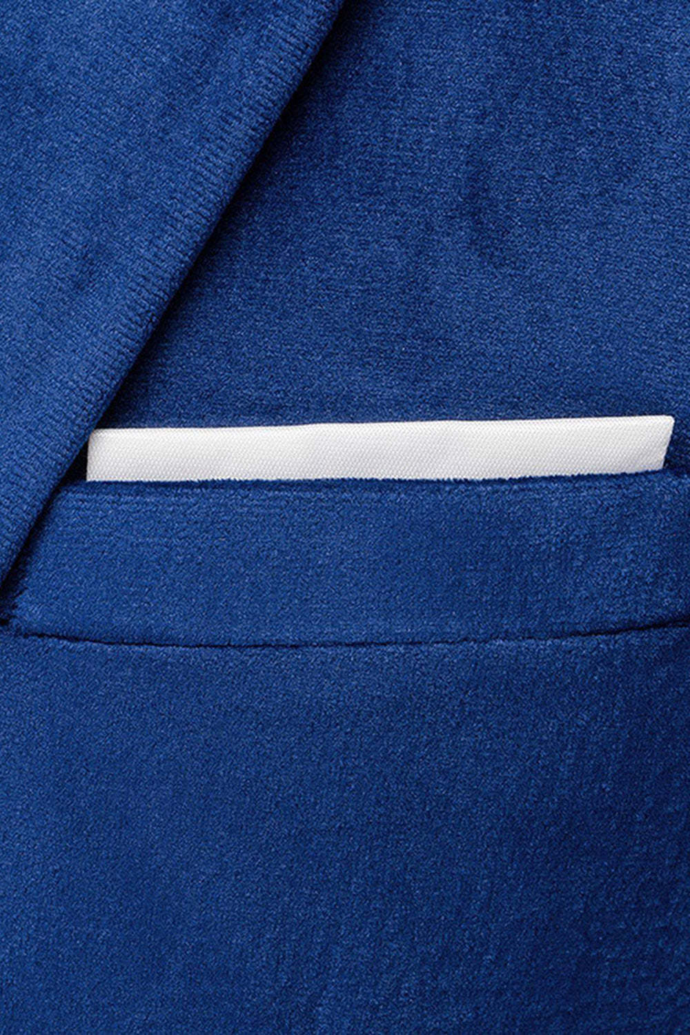 2 Piece Blue Peak Lapel Slim Fit Prom Men Suits