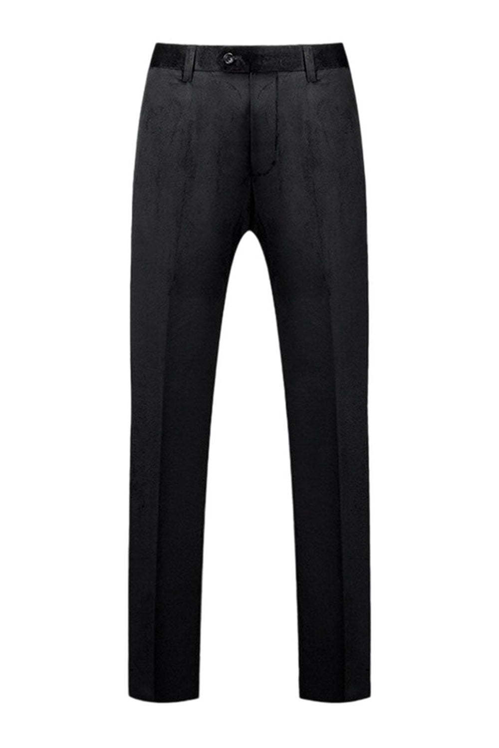 Black Peak Lapel 2 Piece Men's Wedding Suits