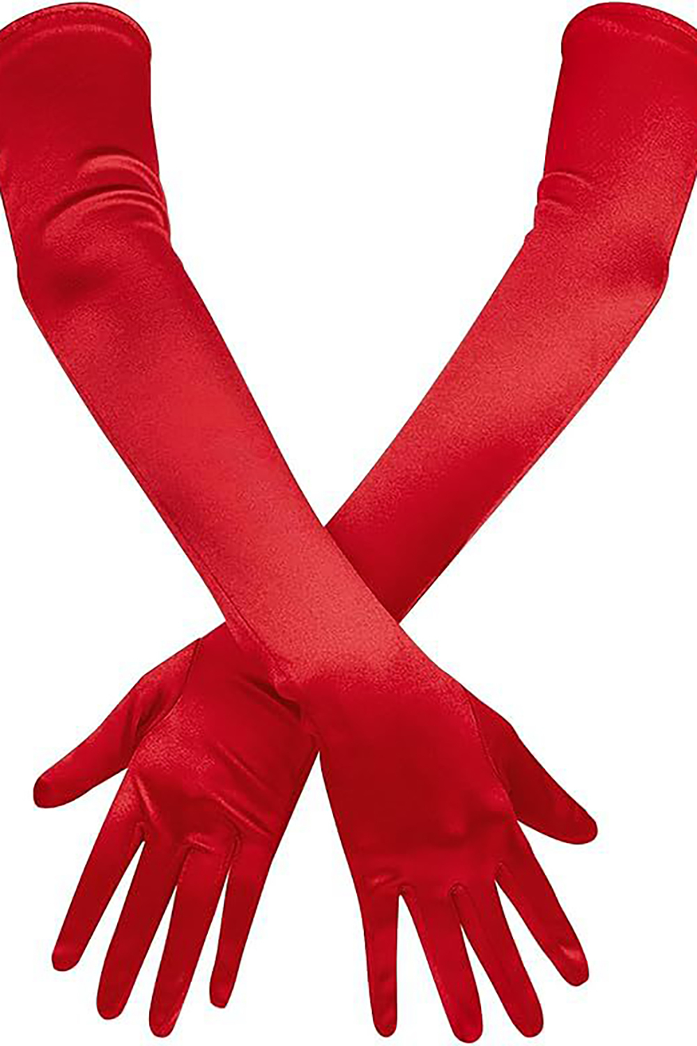 Purple Elbow Length Evening Party Finger Gloves