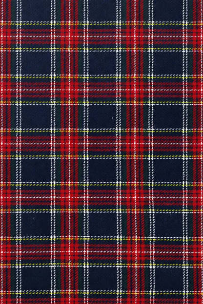 2 Piece Men Red and Black Grid Notched Lapel Party Suits