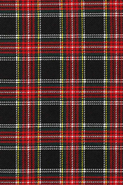 Black and Red Grid 2 Piece Notched Lapel Men Party Suits