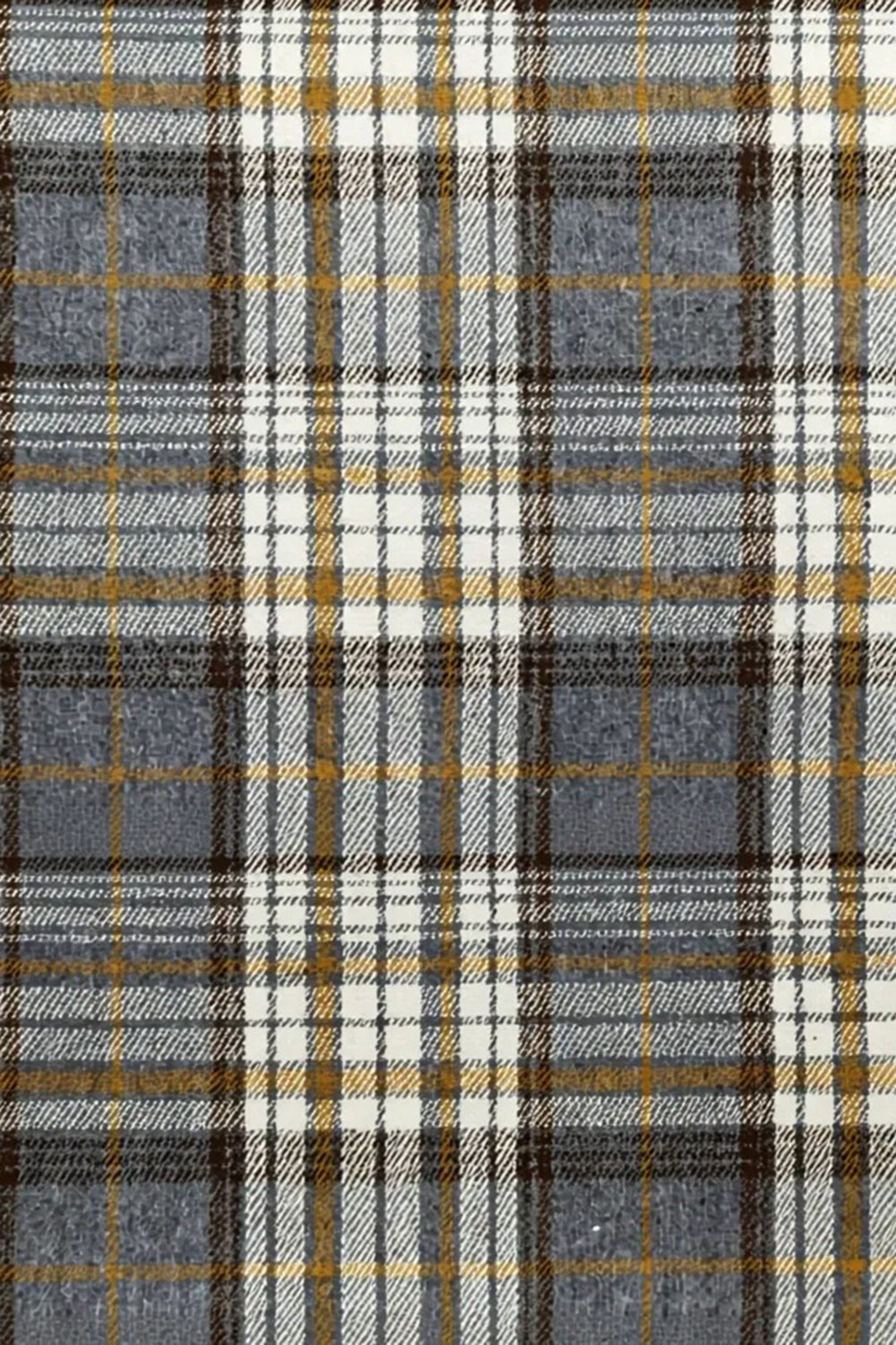 2 Piece Brown and Grey Grid Notched Lapel Fitted Men Prom Suits