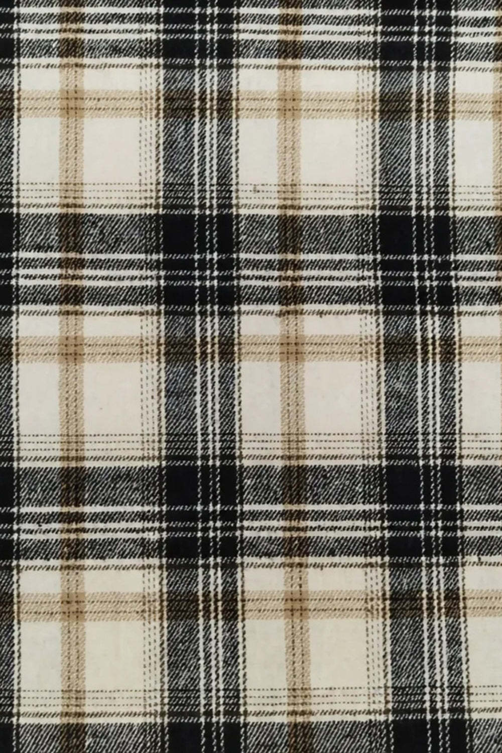 Black and Yellow Notched Lapel Grid Men Prom Suits