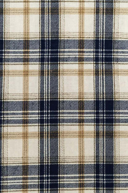 Black and Yellow Notched Lapel Grid Men Prom Suits