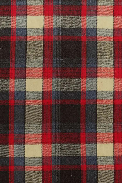 2 Piece Blue and Green Grid Notched Lapel Men Prom Suits