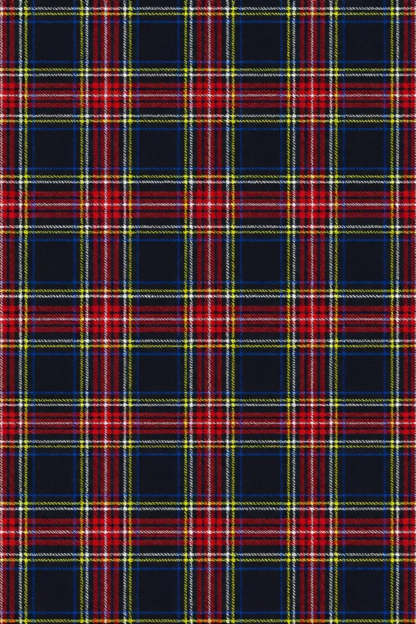 2 Piece Black and Red Grid Double Breasted Peak Lapel Men Prom Suits