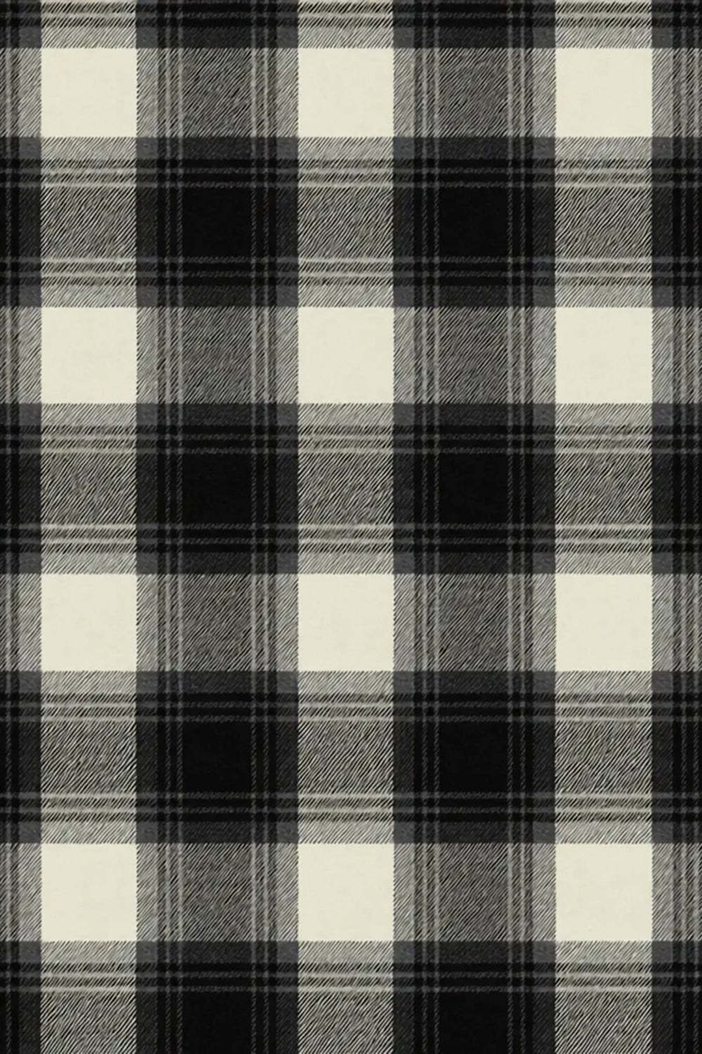 Black and White Grid 2 Piece Notched Lapel Men Prom Suits