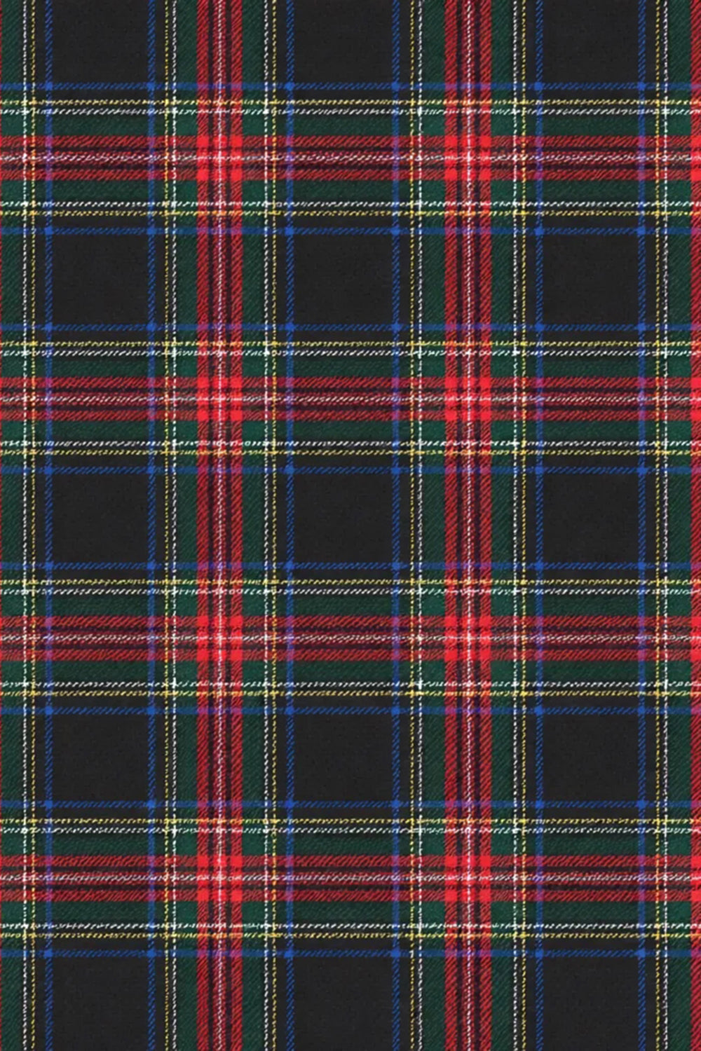 Black and White Grid 2 Piece Notched Lapel Men Prom Suits