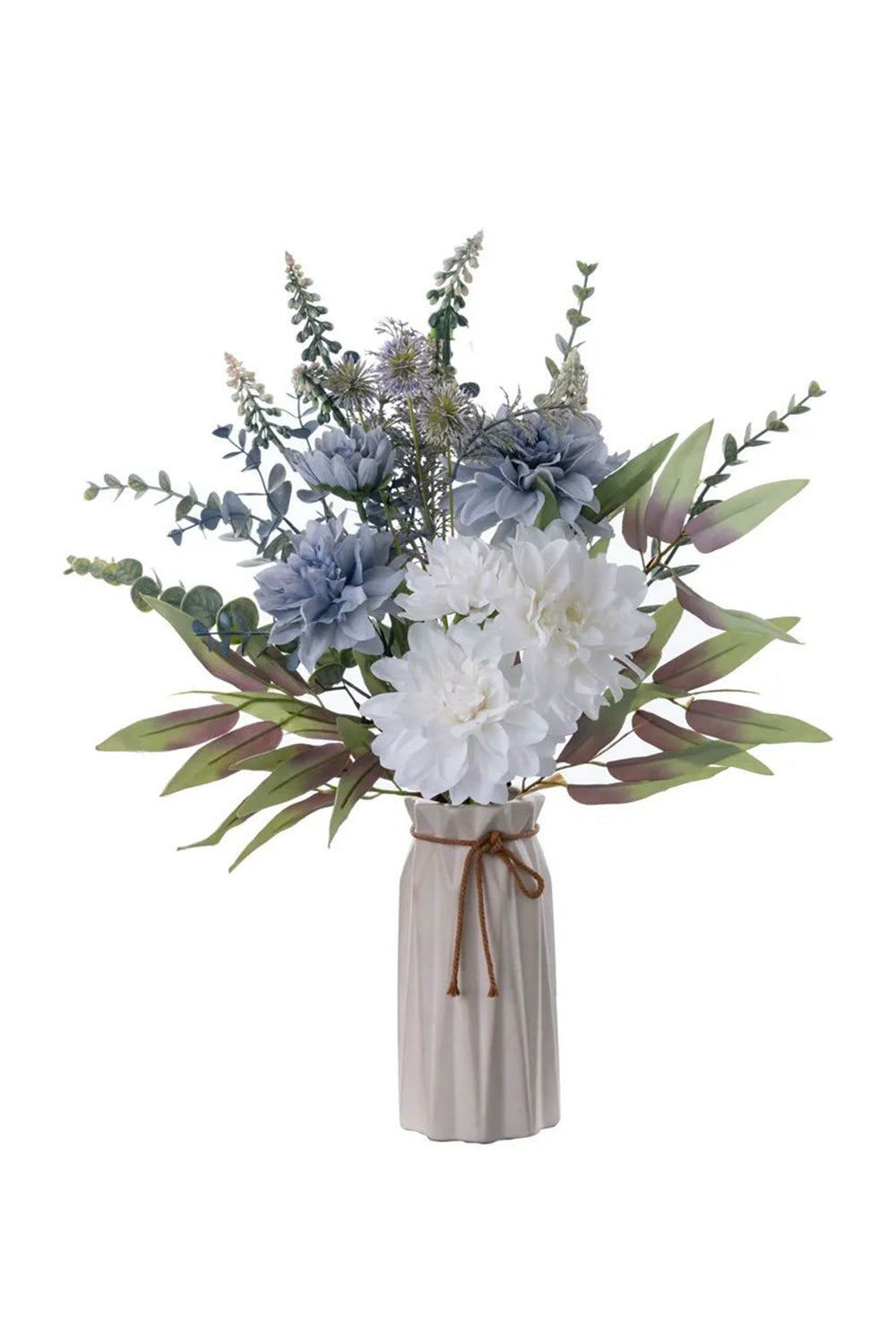 White Hand Holding Artificial Flower Bridal Bouquet