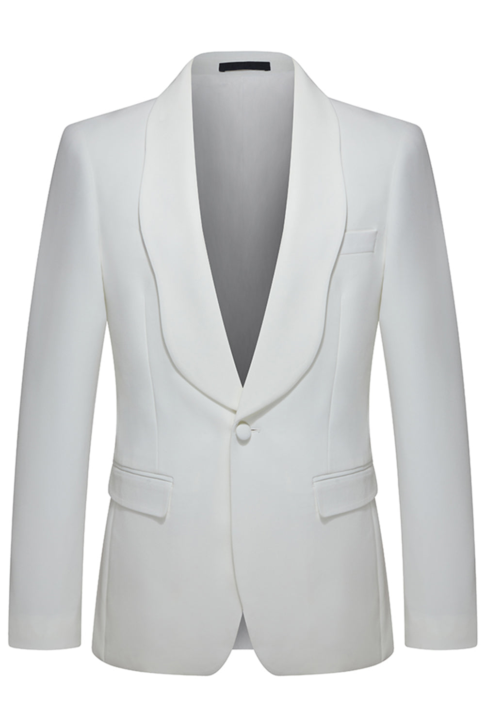 White Shawl Lapel 2 Piece Men's Wedding Suits