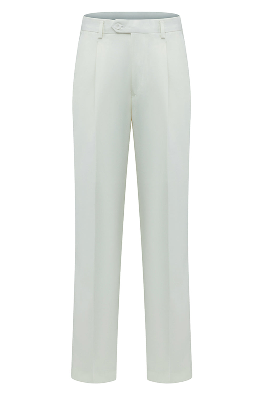 Double Breasted White 2 Piece Peak Lapel Men's Wedding Suits
