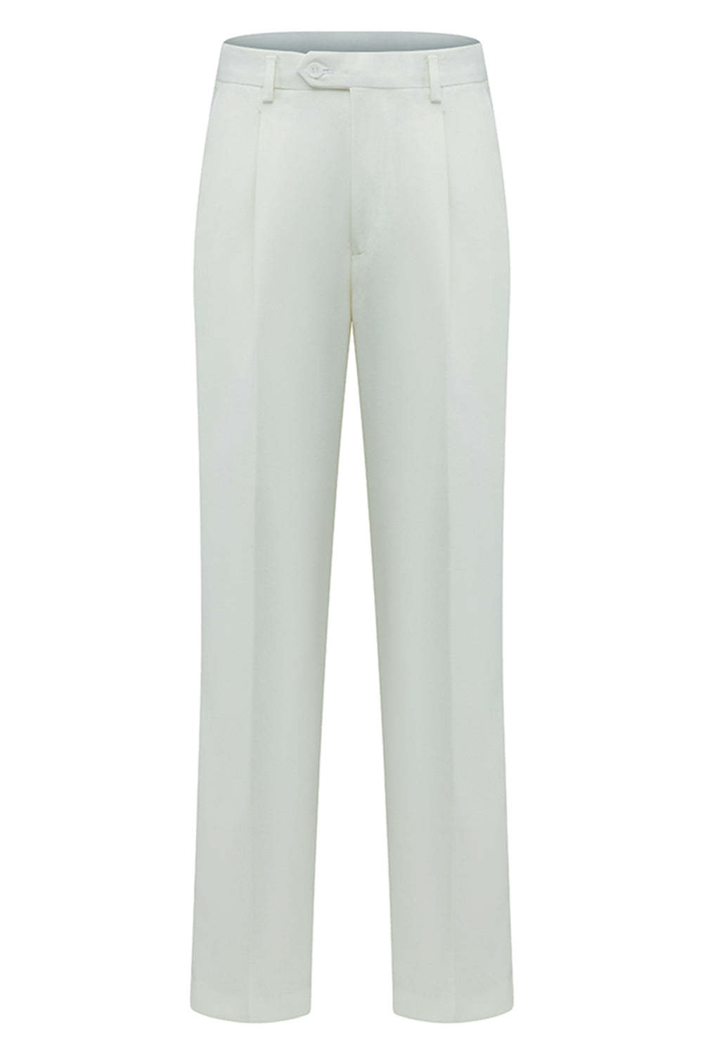 Double Breasted White 2 Piece Peak Lapel Men's Wedding Suits