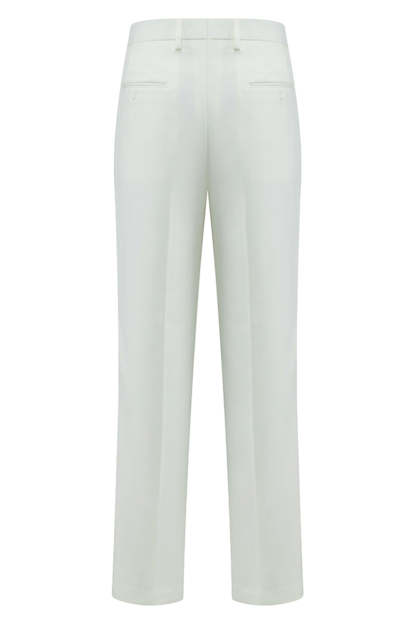 Double Breasted White 2 Piece Peak Lapel Men's Wedding Suits