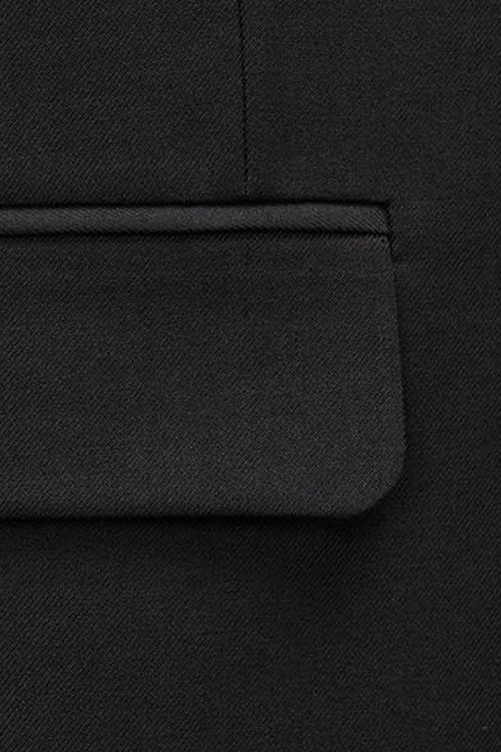 Double Breasted Black Slim Fit 2 Piece Men's Suits