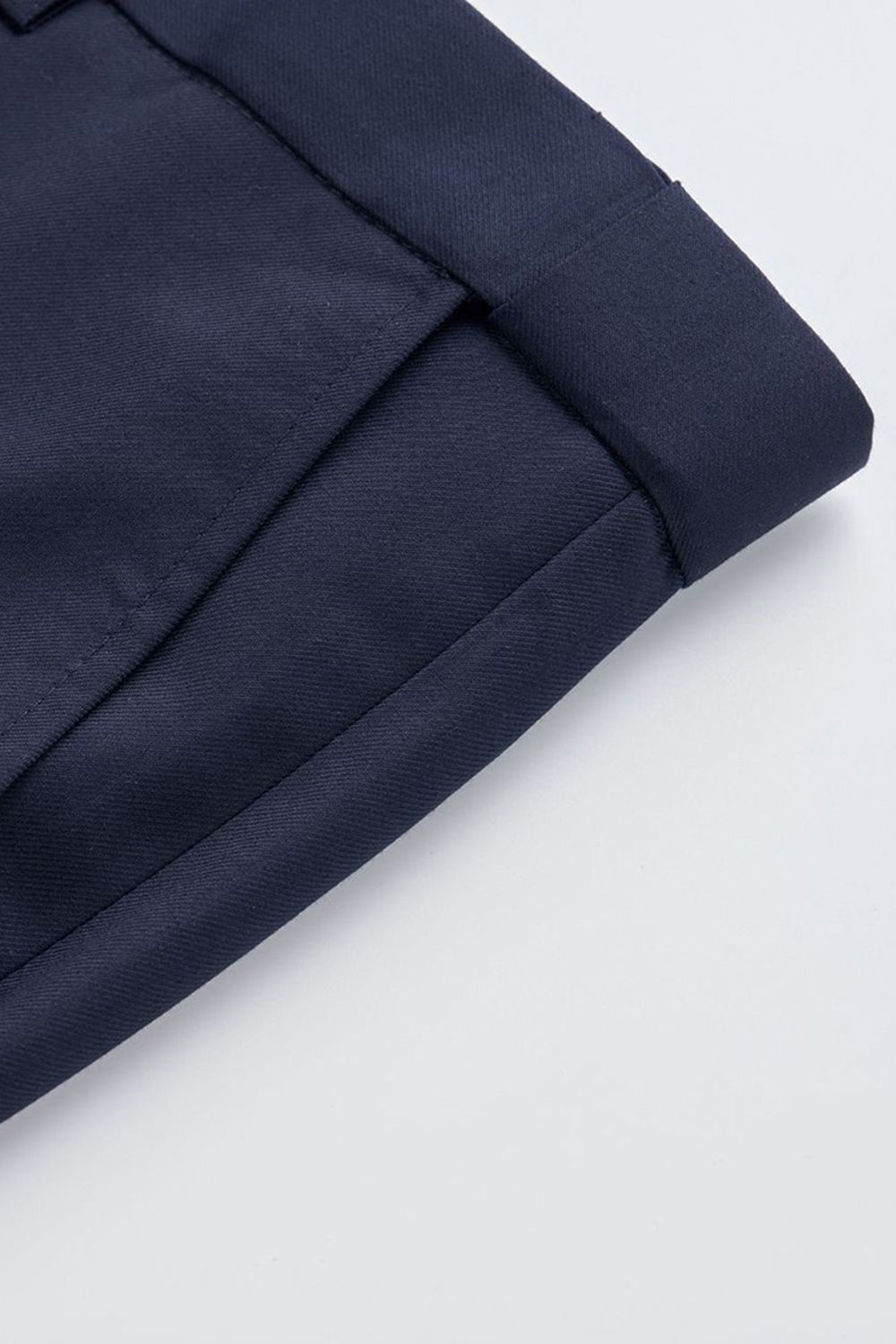 Peak Lapel Slim Fit Navy 2 Piece Men's Suits