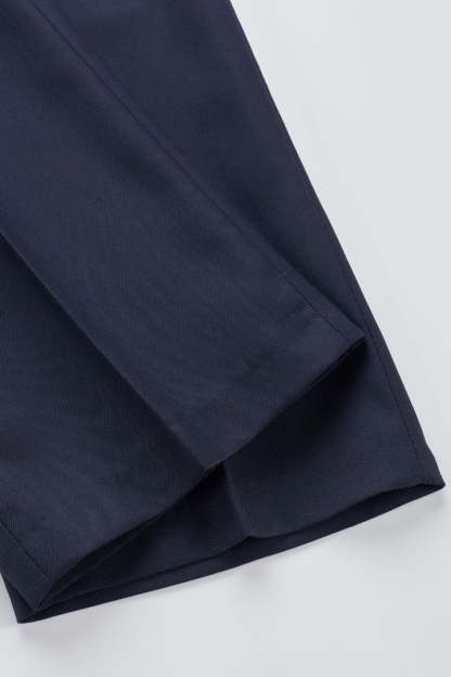 Peak Lapel Slim Fit Navy 2 Piece Men's Suits