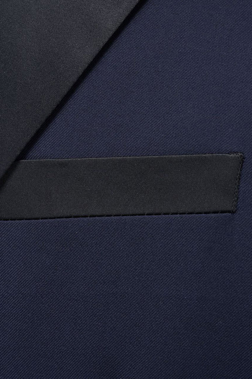 Peak Lapel Slim Fit Navy 2 Piece Men's Suits