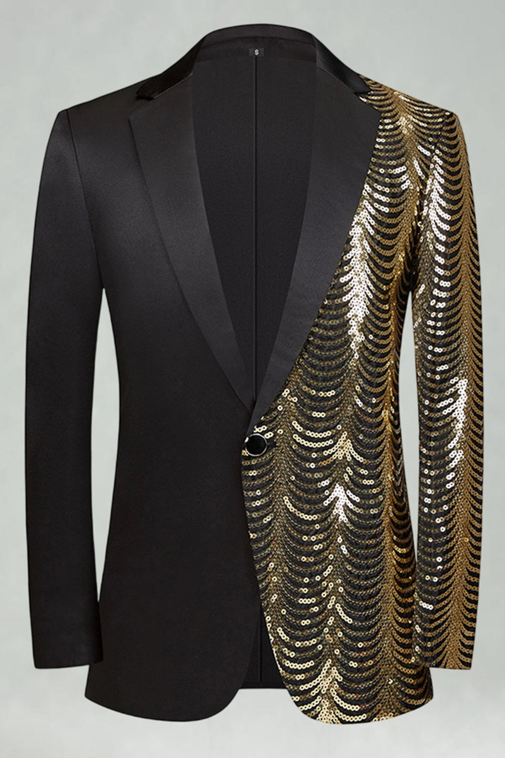 Golden Notched Lapel Sparkly 2 Pieces Men's Prom Suits