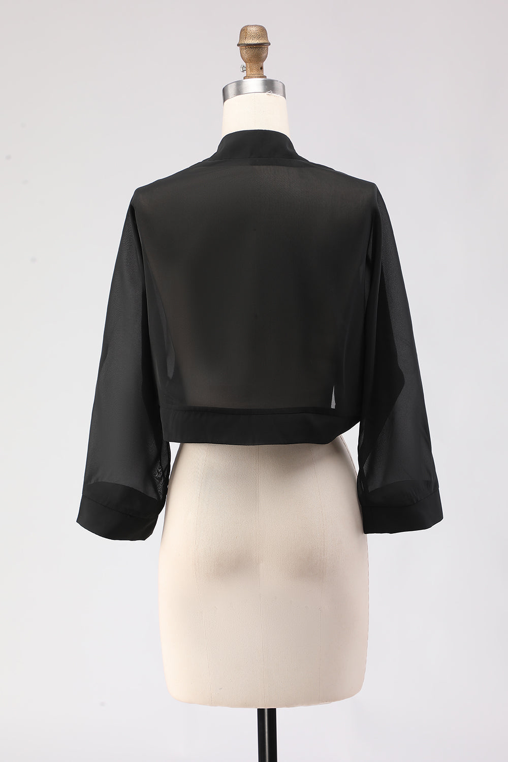 Simple Black Long Sleeves Women Jacket