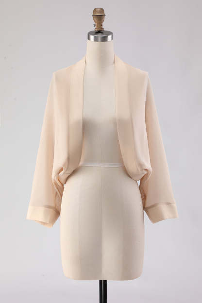 Simple Black Long Sleeves Women Jacket