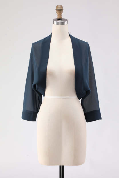 Simple Black Long Sleeves Women Jacket