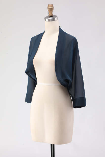 Simple Black Long Sleeves Women Jacket