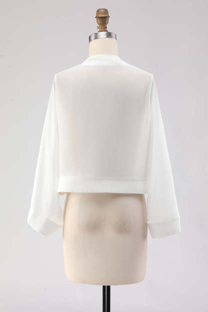 Simple Black Long Sleeves Women Jacket