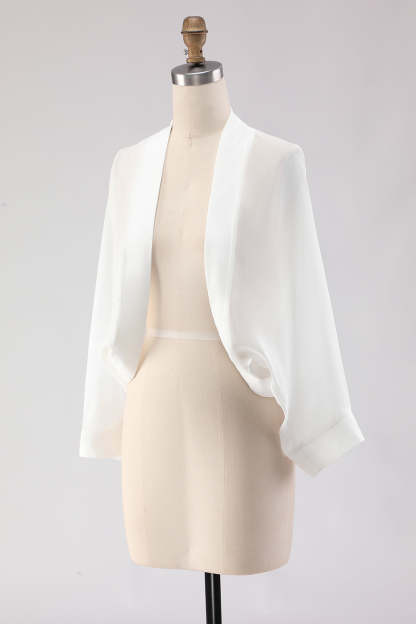 Simple Black Long Sleeves Women Jacket