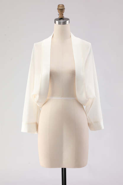 Simple Black Long Sleeves Women Jacket