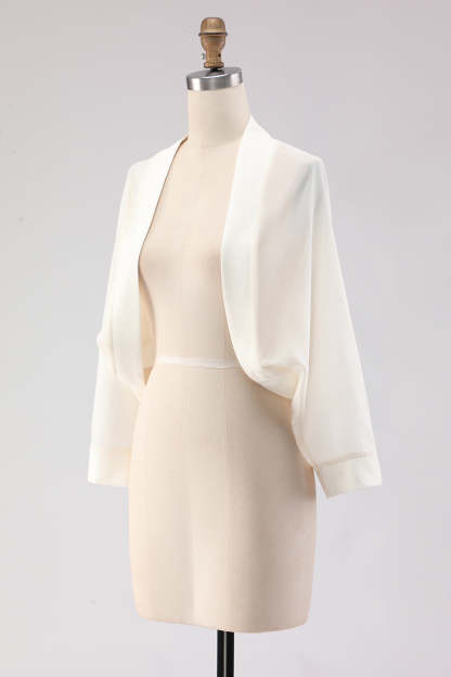 Simple Black Long Sleeves Women Jacket