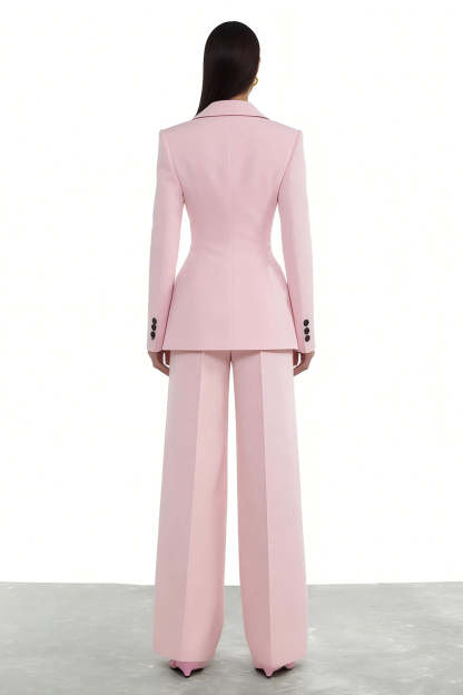 Light Pink 2 Piece Single Breasted Peak Lapel Prom Suits