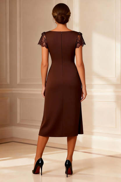 chocolate brown mother of the bride dresses Brown Mother of the Bride Dresses,Long Elegant Mother Dress,Beaded Mother Dress,MD00039, US14W / Burgundy