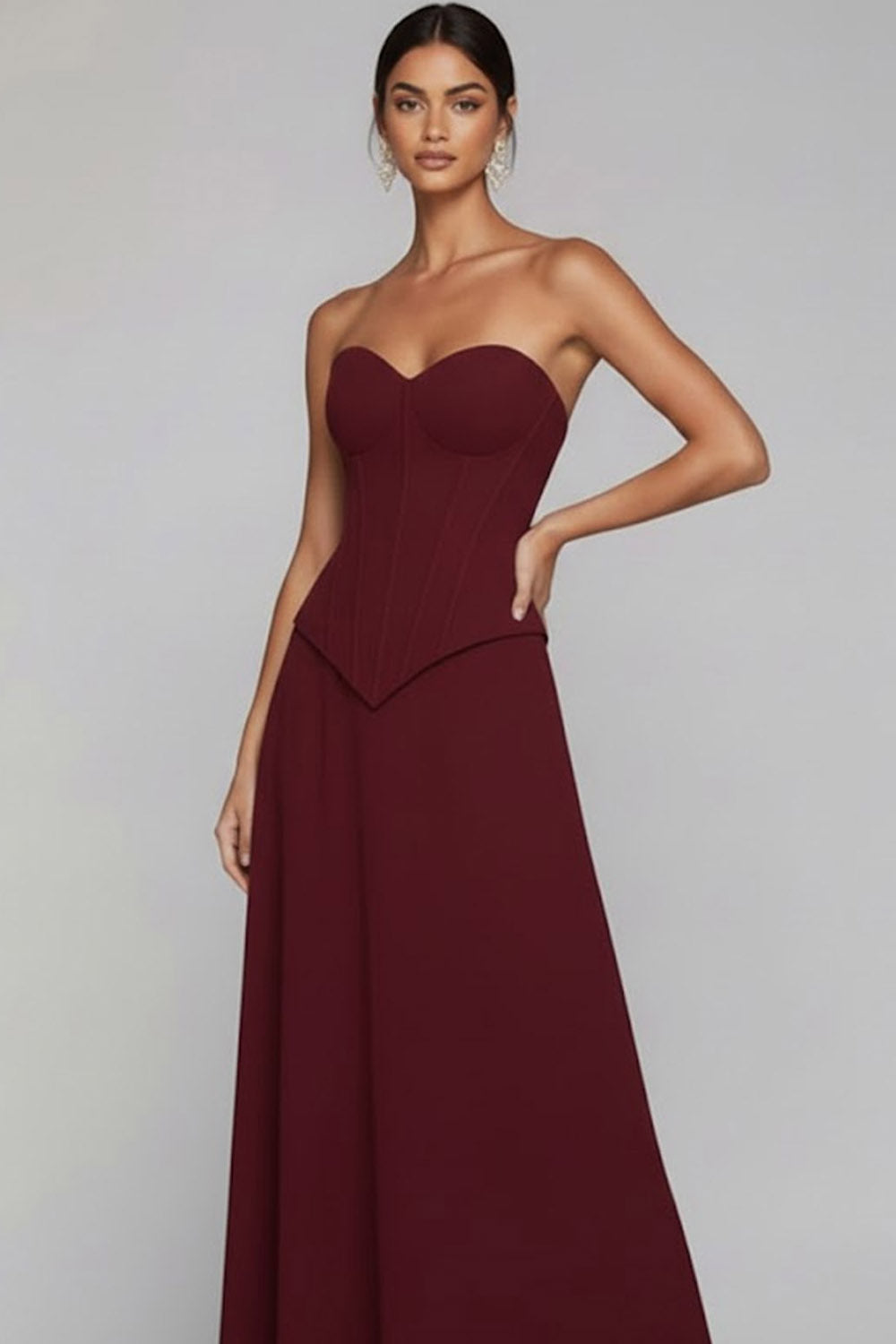 Emerald Green A Line Sweetheart Long Wedding Guest Dress