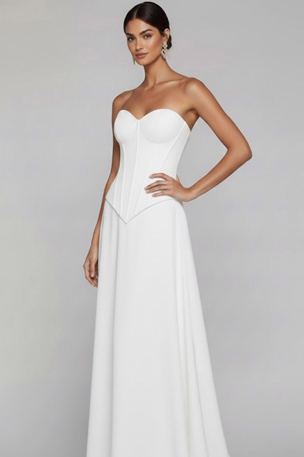 Emerald Green A Line Sweetheart Long Wedding Guest Dress