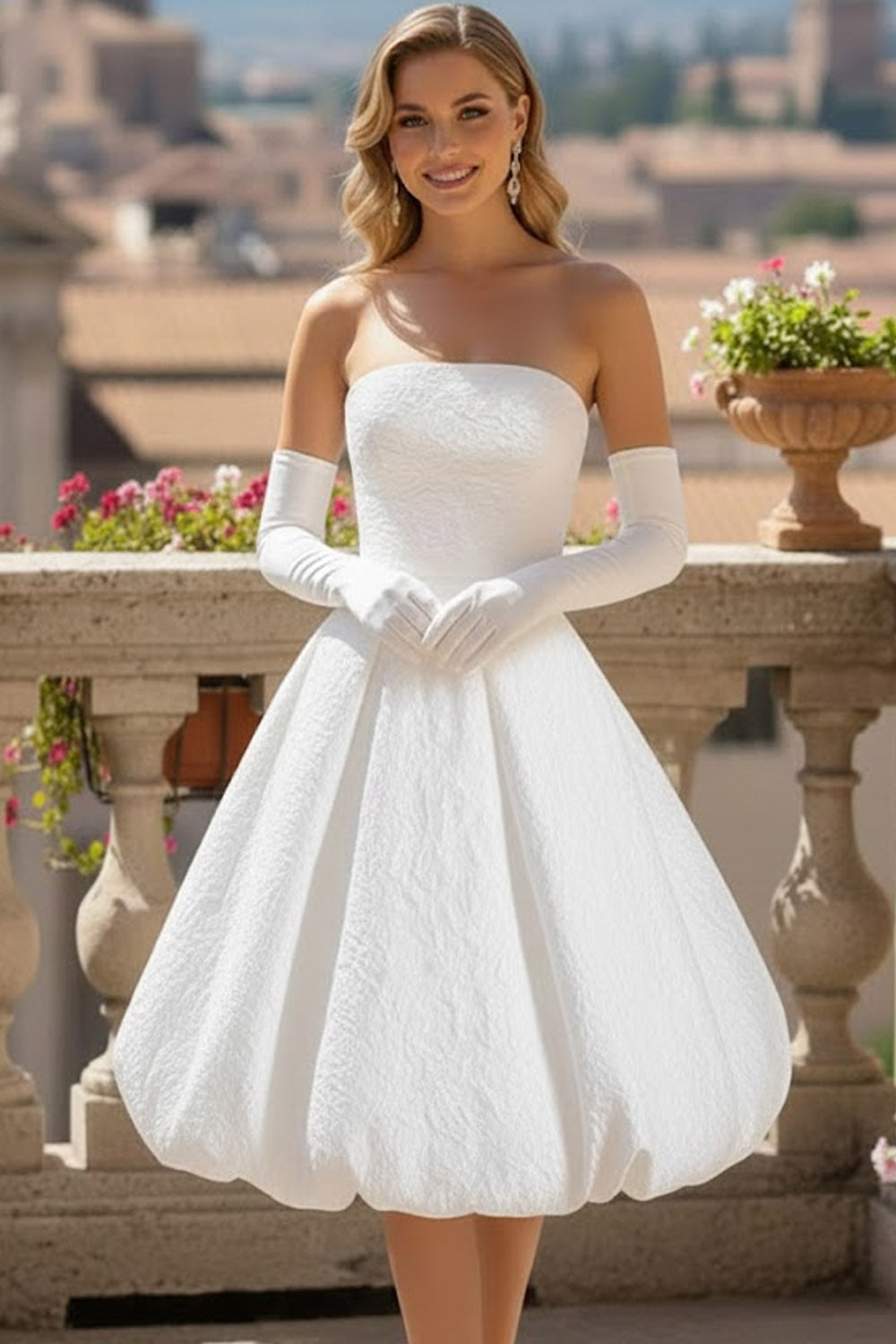 empire vs a line dress Square Satin A-Line Empire Sleeveless Long Wedding Dress Ivory / US 14 main image 1