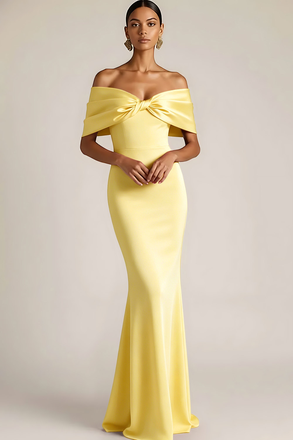 Burgundy Off the Shoulder Mermaid Long Bridesmaid Dress