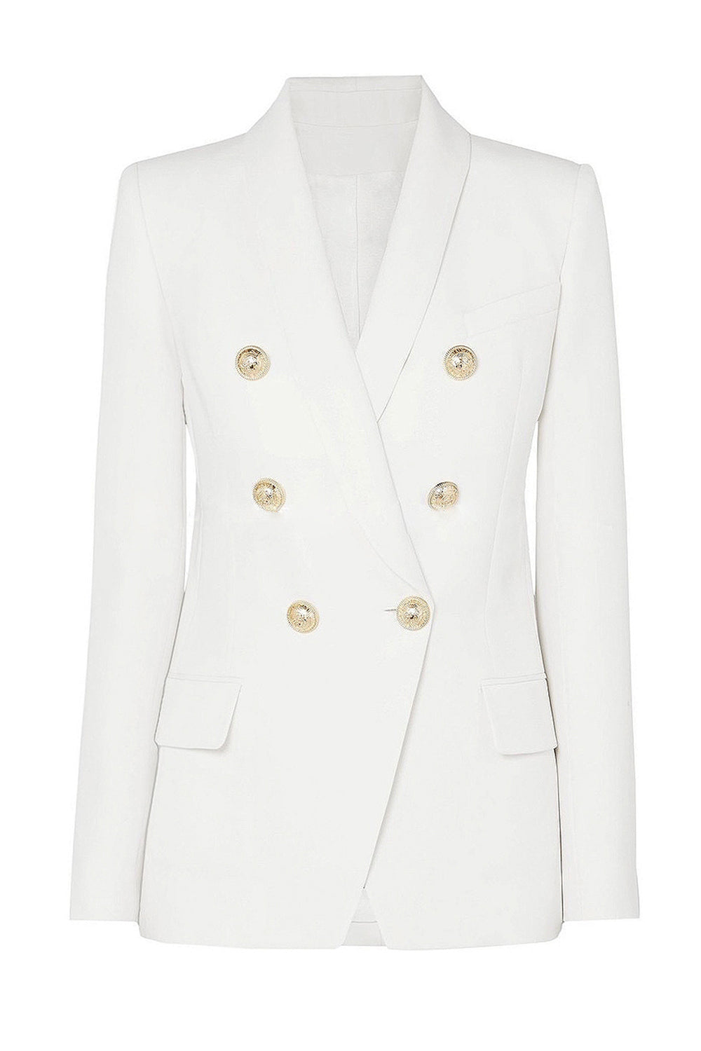 Red Double Breasted Shawl Lapel Women Prom Blazer