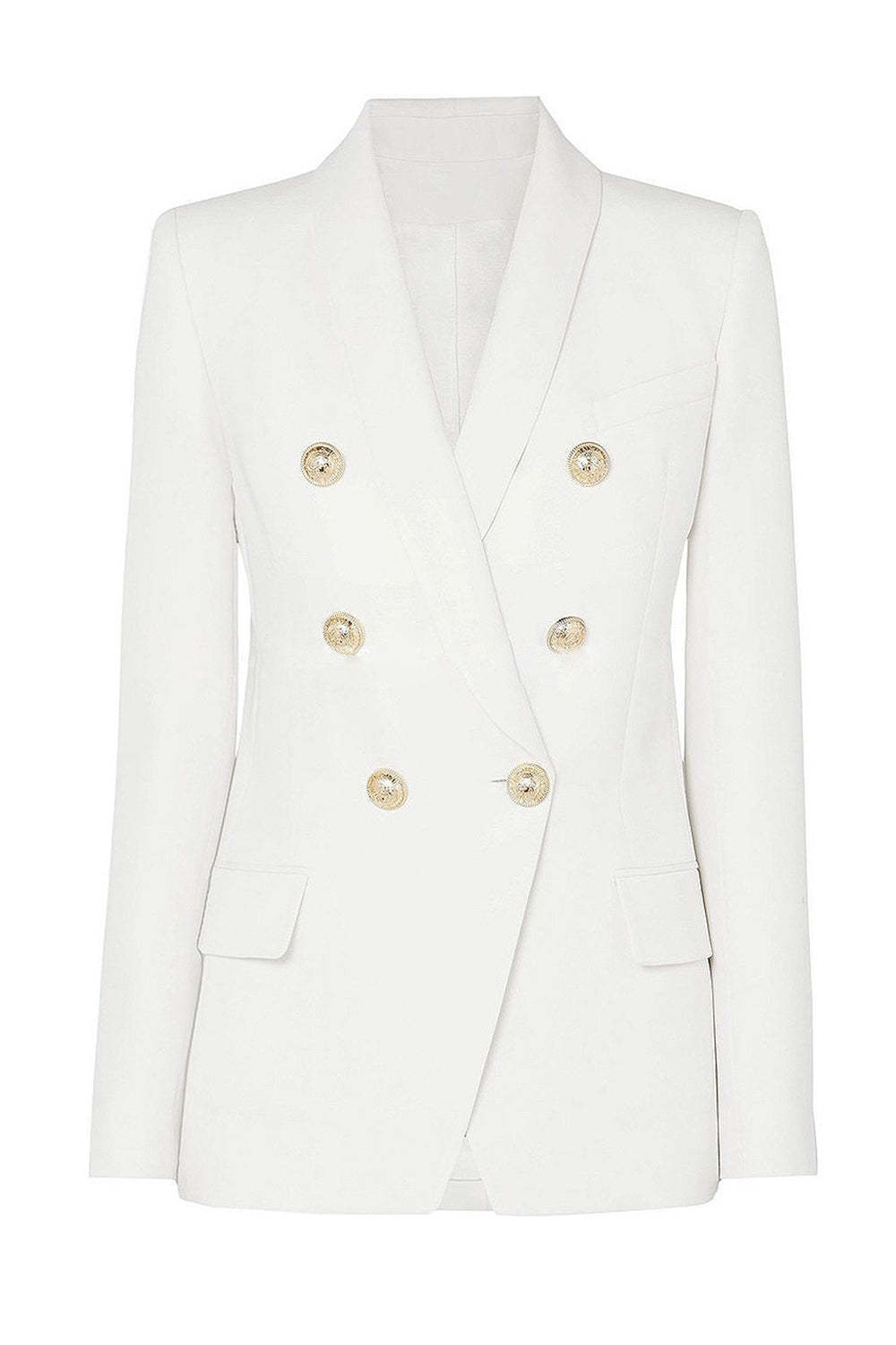 Red Double Breasted Shawl Lapel Women Prom Blazer