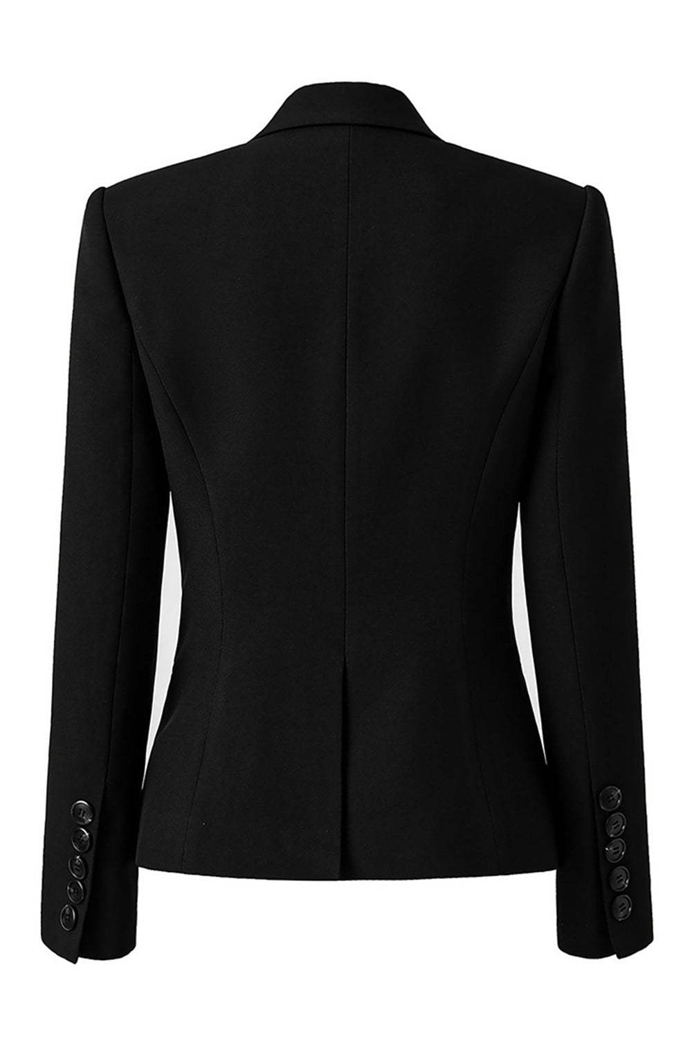 Sparkly Black Beaded Single Breasted Peak Lapel Women Prom Blazer