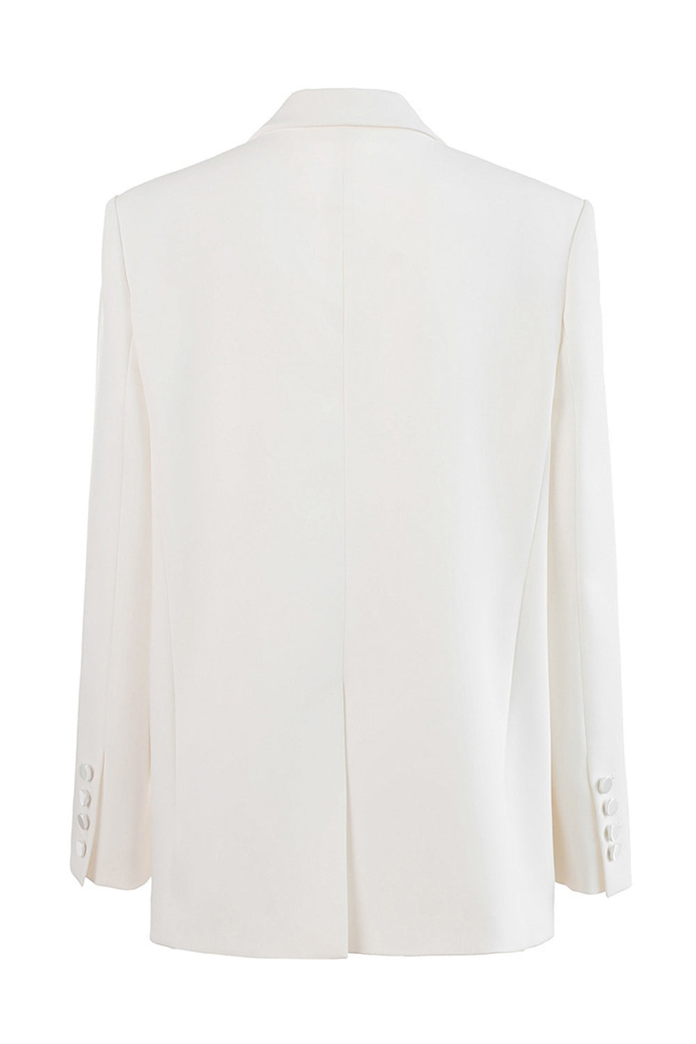 Black Notched Lapel Single Breasted Women Blazer with Sleeves