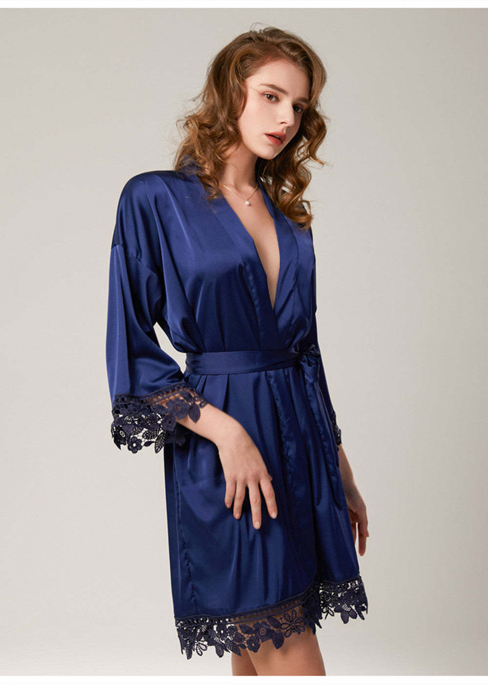 Satin Matching Bridal and Bridesmaid Robes