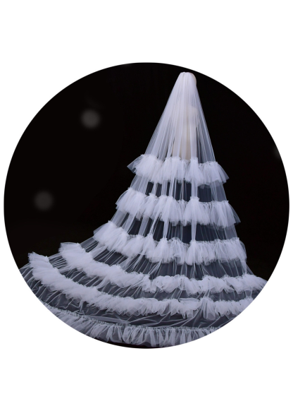 Classic Tulle Cathedral Length Wedding Veils