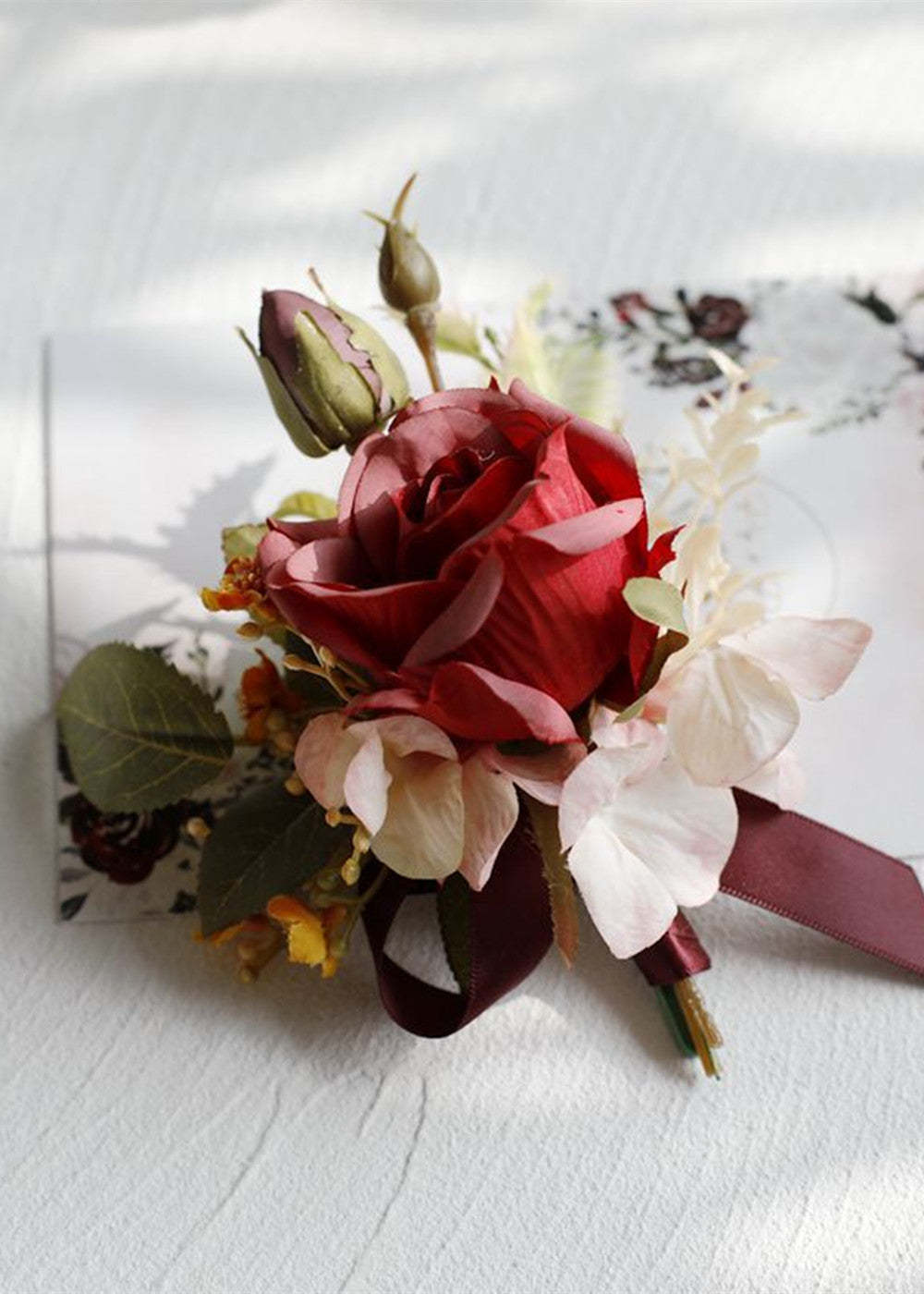 Rose Boutonniere and Wrist Corsage