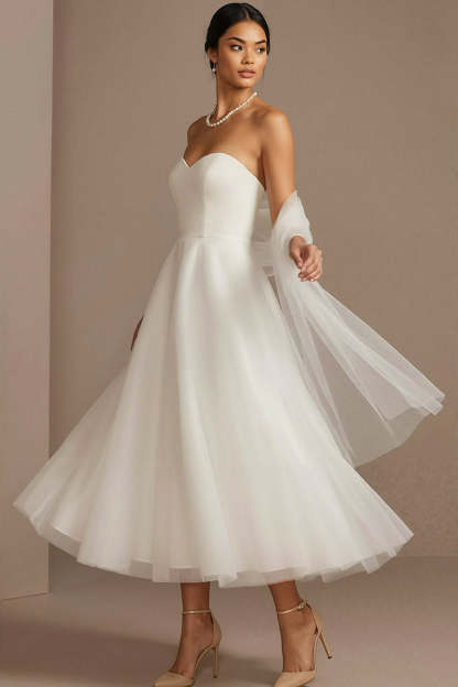 English Rose Sweetheart A Line Maxi Tulle Wedding Guest Dress