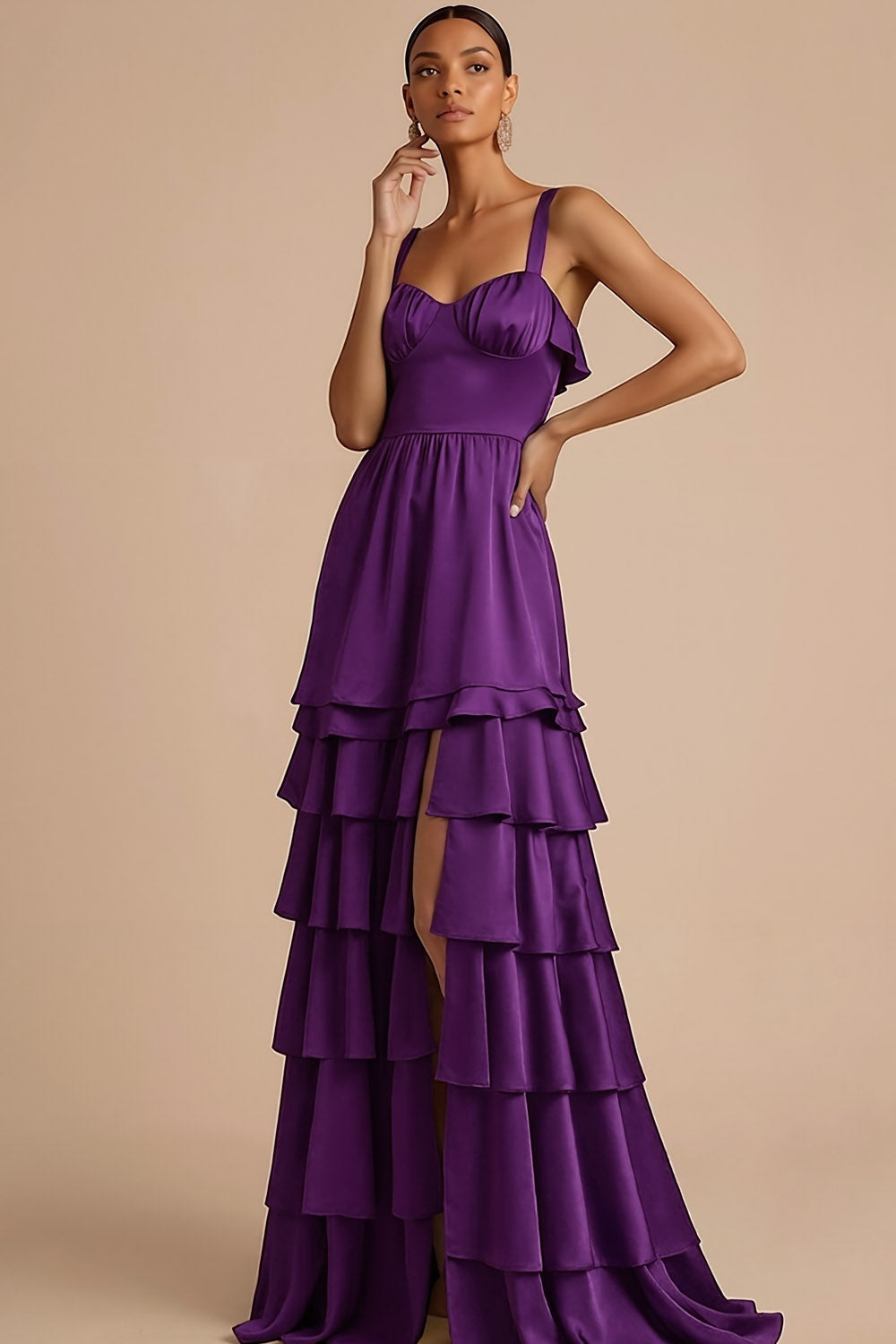 dark purple dresses for wedding guests Women Formal Dress, Evening Dress, Maxi Dress, Long Circle Dress, Plus Size Clothing, High Waist Dress, Cocktail Dress, Elegant 1 cm = 0.394 inches Bridesmaid Dresses Purple Velvet Cocktail