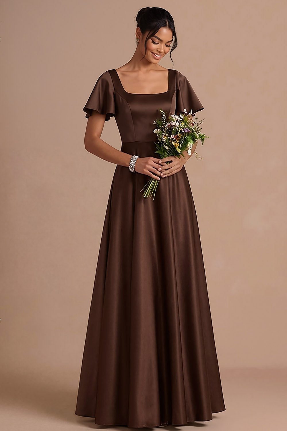 brown black tie wedding guest dress Dark Green Sweetheart Ruched Ruffled Formal Dress