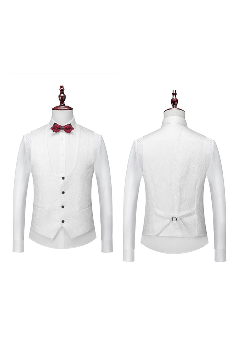 One Button Light Pink Shawl Lapel 3-Piece Men's Wedding Suits